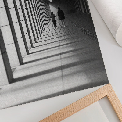 Plagát Symetria dlhých tieňov modernej architektúry