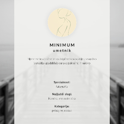 Plagát do obývačky Minimalistická krajina so stromom a lavičkou