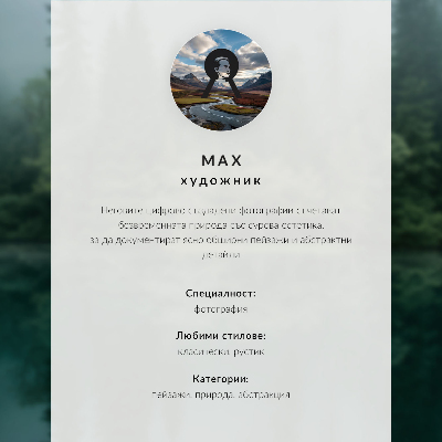 Plagát Zelený les, hlbiny, hmla, odraz, vo vode