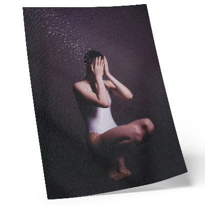 Poster na stenu Postava v tme s magickými časticami