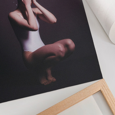 Poster na stenu Postava v tme s magickými časticami