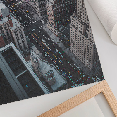 Plagát Moderné mrakodrapy na uliciach New Yorku