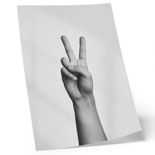 Poster na stenu Čiernobiele gesto mieru minimalizmus elegancia