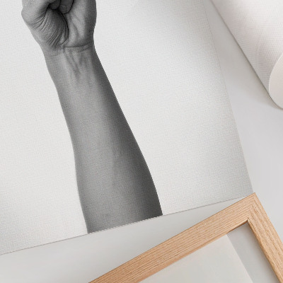 Plagát do obývačky Čiernobiele minimalistické gesto ruky