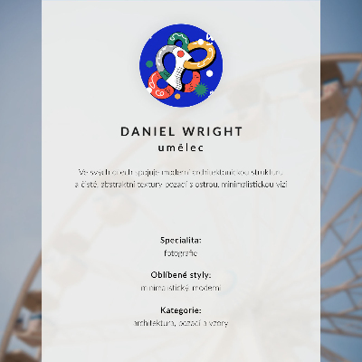 Poster na stenu Kruh proti oblohe, elegancia, harmónia, jednoduchosť