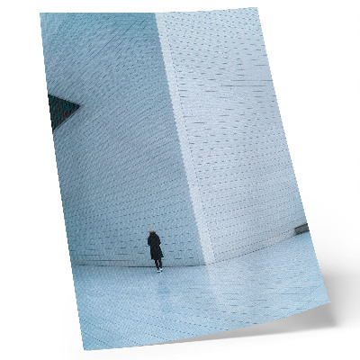 Poster na stenu Pôsobivá stena s geometrickými vzormi