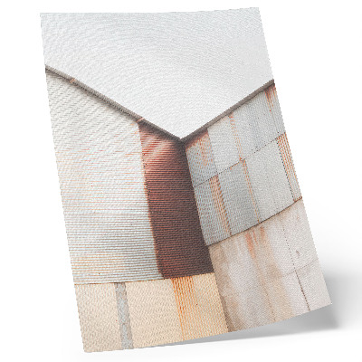 Plagát do obývačky Kovové a hrdzavé geometrické panely