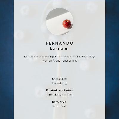 Poster na stenu Čučoriedky na lyžičke na modrom pozadí, elegancia