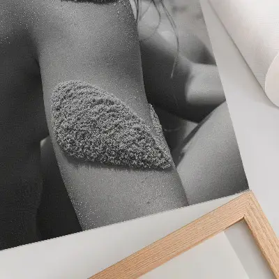 Poster na stenu detailný záber na textúru piesku v harmónii s prírodou