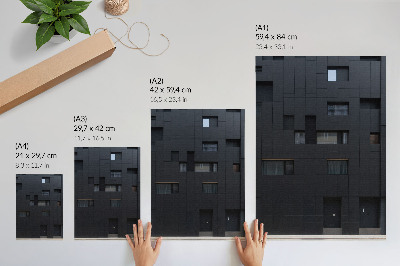 Poster na stenu Minimalistická fasáda, harmónia geometrických tvarov