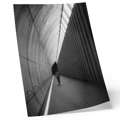 Poster na stenu Minimalistická perspektíva tieňov tunelov