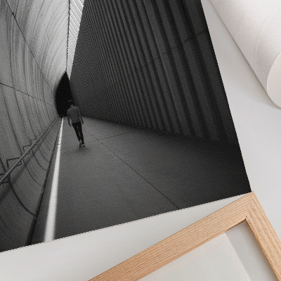 Poster na stenu Minimalistická perspektíva tieňov tunelov