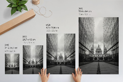Plagát Symetria modernej a klasickej architektúry