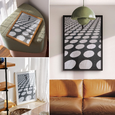 Plagát Geometrické vzory, čiernobiely kontrast