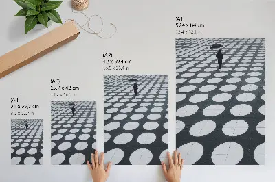 Plagát geometrické vzory s čiernobielym kontrastom