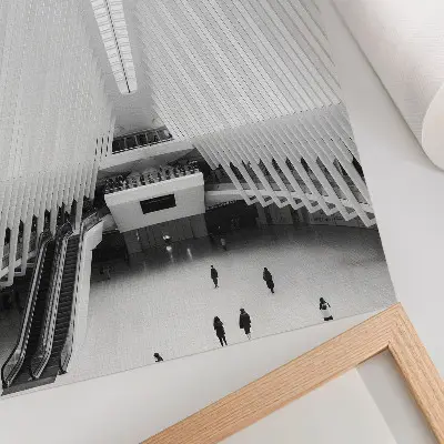 Poster na stenu minimalistický dizajn s modernými líniami a dynamickou kompozíciou