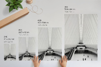 Poster na stenu Moderné línie interiéru s dynamickou kompozíciou, minimalizmus