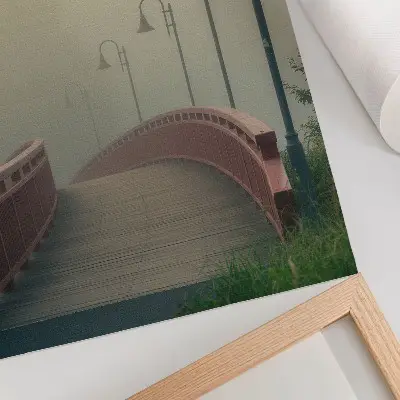 Plagát do obývačky Harmónia a jemnosť hmlistého mosta