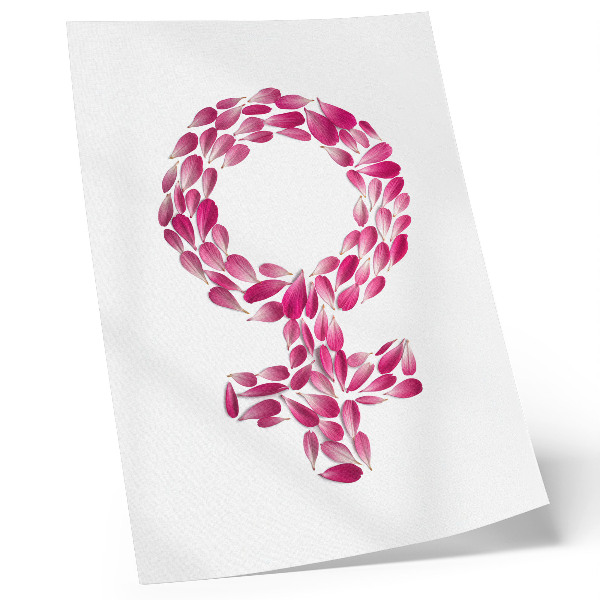 Poster na stenu Okvetné lístky v tvare symbolu ľahkosti