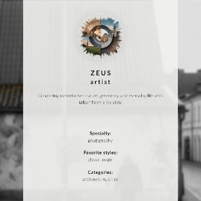 Poster na stenu Farebné činžiakové domy, dúha, zamračená obloha
