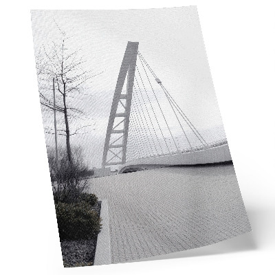 Plagát Minimalistická moderná mostná konštrukcia