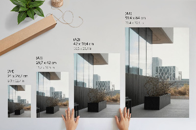 Poster na stenu Moderné budovy a suché konáre