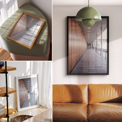 Poster na stenu Moderná symetria svetla na chodbe