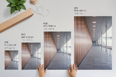Poster na stenu Moderná symetria svetla na chodbe