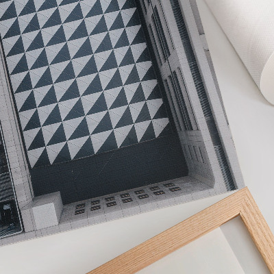 Poster na stenu Elegantné geometrické vzory, futuristická architektúra