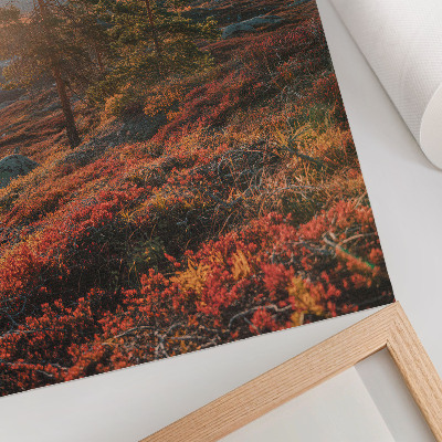 Poster na stenu Majestátne stromy, teplé farby, pokojná atmosféra