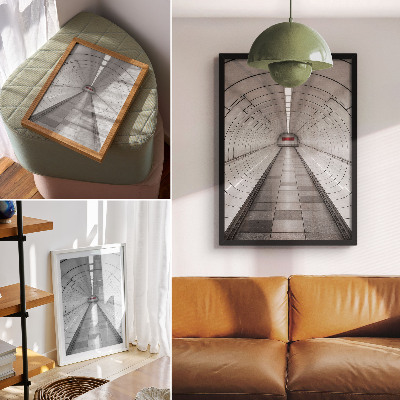 Poster na stenu Futuristické priestorové moderné stropné osvetlenie