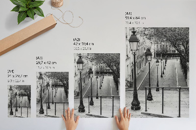 Plagát do obývačky Očarujúce lampáše, krásna architektúra, ulica