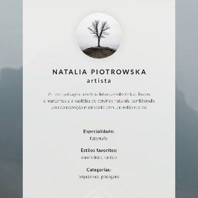 Poster na stenu Žltý dom hmla hory pokojná atmosféra