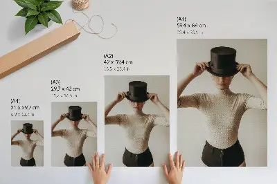 Plagát do obývačky retro elegancia s cylindrickou jemnosťou a minimalizmom