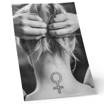 Poster na stenu Čiernobiela elegancia, minimalizmus, symbol ženskosti