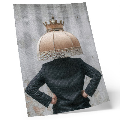 Poster na stenu Rafinované tienidlo na lampu, elegantný oblek, kontrast textúr