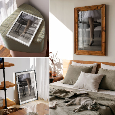 Plagát Baletka za klavírom, elegancia a jemnosť
