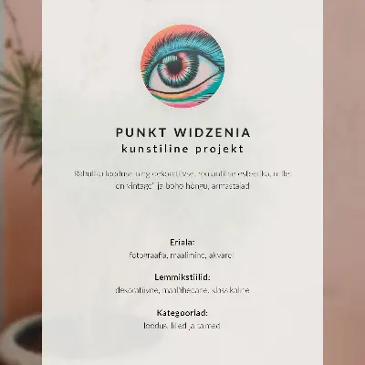 Plagát zelené listy s kontrastným tmavým pozadím v modernom štýle
