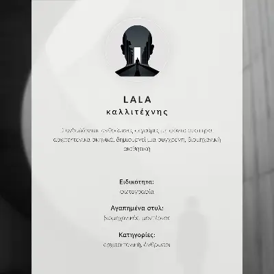 Plagát moderná jednoduchosť s výraznou geometriou v harmonických monochromatických tónoch