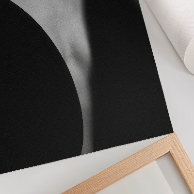 Poster na stenu Jemná kombinácia čiernej a bielej elegancie
