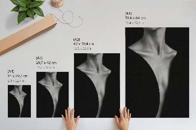Poster na stenu Jemná kombinácia čiernej a bielej elegancie