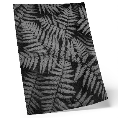 Poster na stenu Zmyselná papraď v čiernej a bielej farbe, symetria a elegancia