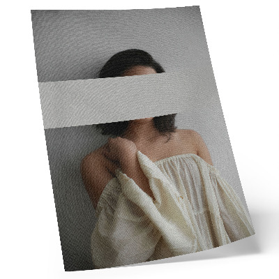 Poster na stenu Variabilná rovnováha bielej a béžovej farby v minimalistickom štýle