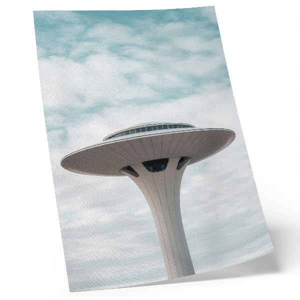 Poster na stenu Futuristická budova proti oblohe
