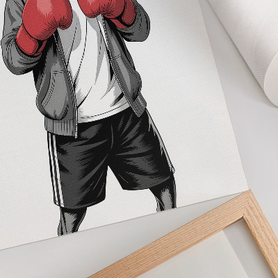 Plagát do obývačky Boxerské rukavice pre psov boxerov v športovom štýle