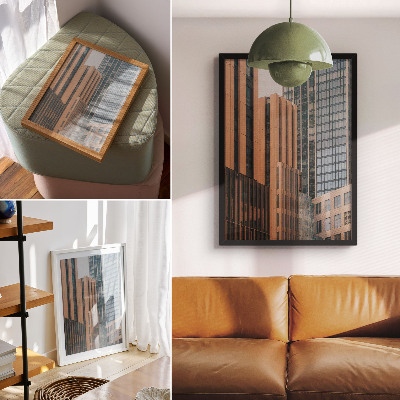 Plagát do obývačky Mrakodrapy sklo minimalizmus elegancia dynamika