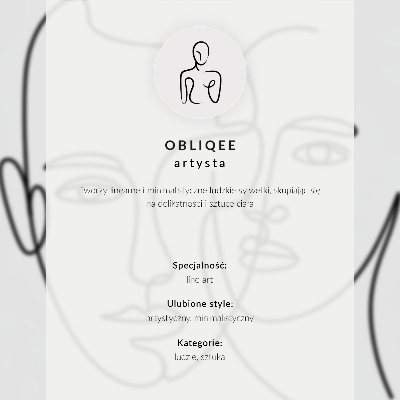 Plagát do obývačky Jemný čierny obrys siluety na svetlom pozadí
