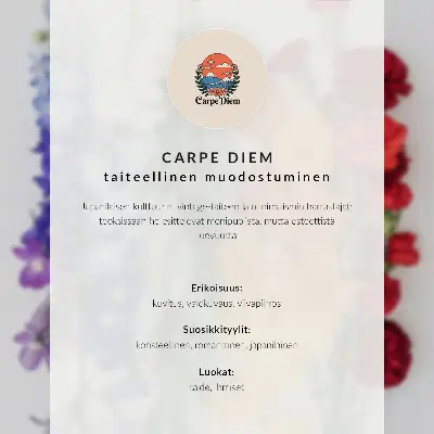 Plagát jemné línie s kvetmi v modernej kompozícii