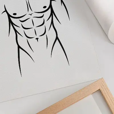 Plagát na stenu čierne čiary na svetlom pozadí v minimalistickom štýle