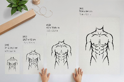 Poster na stenu Čierne čiary na svetlom pozadí - minimalistická estetika